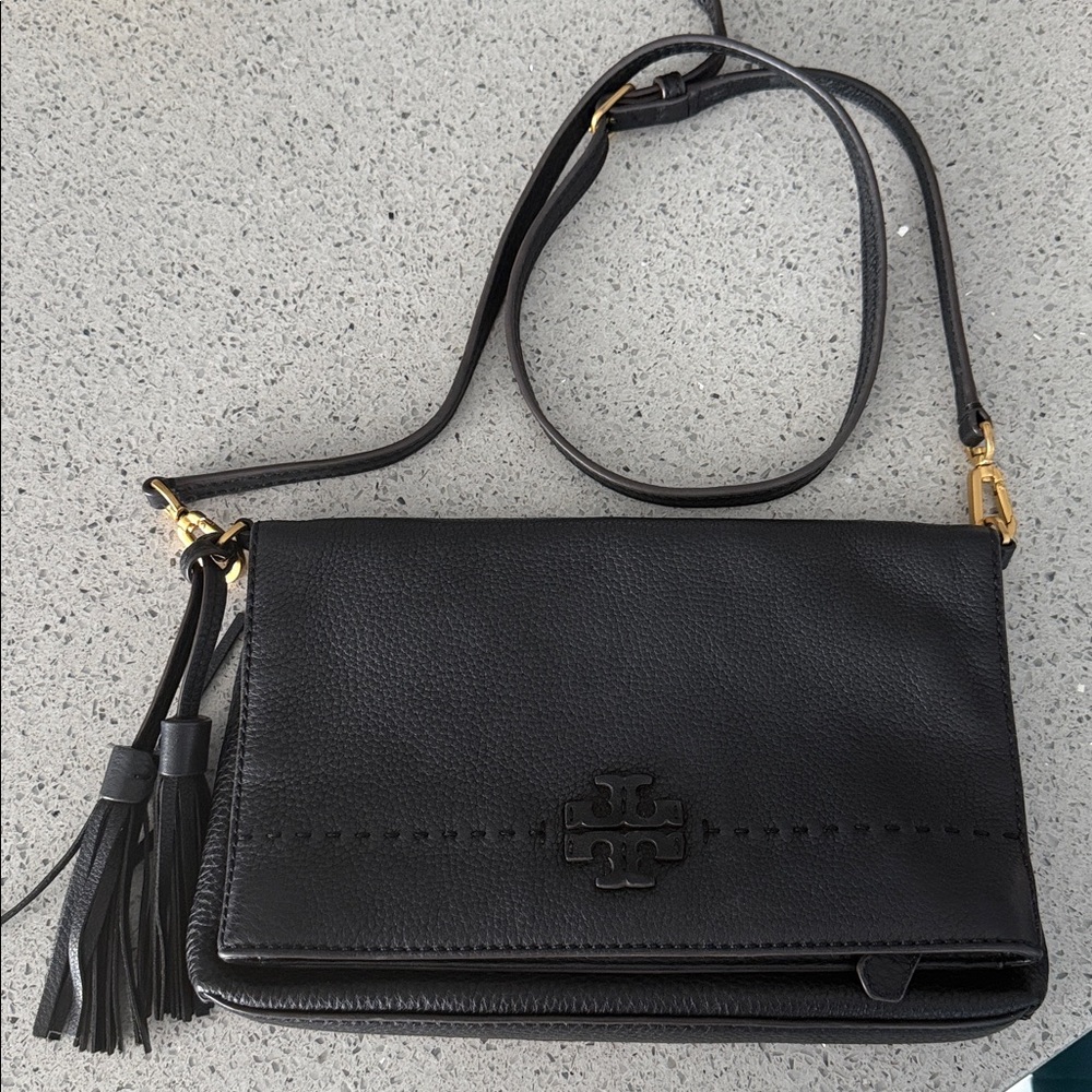 Tory Burch Black Leather Crossbody